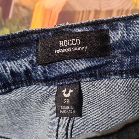 True Religion Rocco Relaxed Skinny Jeans Size 38x33 New - Picture 3 of 6